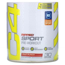 Cellucor, C4 Ripped Sport, Pre-Workout, Fruit Punch, 9 oz (255 g)