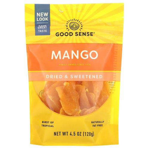 Good Sense, манго, сушеное и подслащенное, 128 г (4,5 унции)