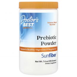 Doctor's Best, Пребиотический порошок, Sunfiber®, без добавок, 210 г (7,4 унции)