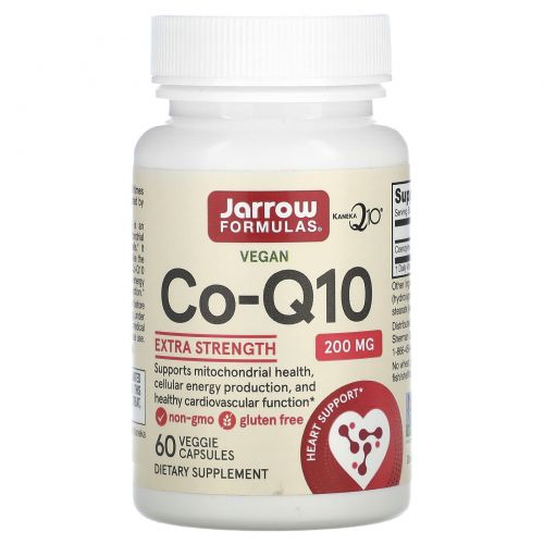 Jarrow Formulas, Коэнзим Q10 200, 200 мг, 60 капсул