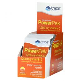 Trace Minerals Research, Electrolyte Stamina, Power Pak, 1200 mg, Tangerine, 30 Packets, 0.18 oz (5.2 g) Each