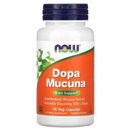 Now Foods, Dopa Mucuna, 90 вегетарианских капсул