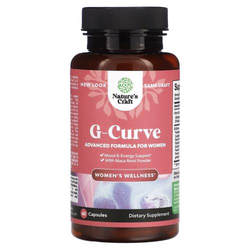 Nature's Craft, G-Curve, здоровье для женщин, 60 капсул