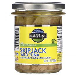 Wild Planet, Skipjack Wild Tuna in Pure Olive Oil, 6.7 oz (190 g)