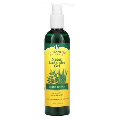 Organix South, TheraNeem, Neem Leaf & Aloe Gel, Fragrance Free, 8 fl oz (240 ml)