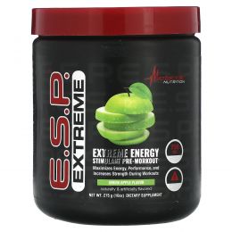 Metabolic Nutrition, ESP Extreme Energy Stimulant Pre-Workout, зеленое яблоко, 275 г (10 унций)