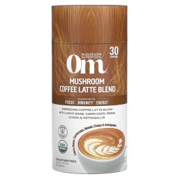 Om Mushrooms, Mushroom Coffee Latte Blend, 8.47 oz (240 g)