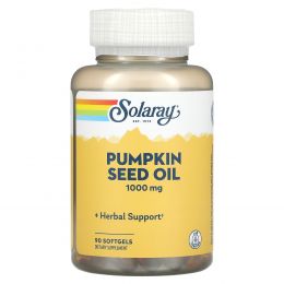 Solaray, Pumpkin Seed Oil, 1000 mg , 90 Softgels