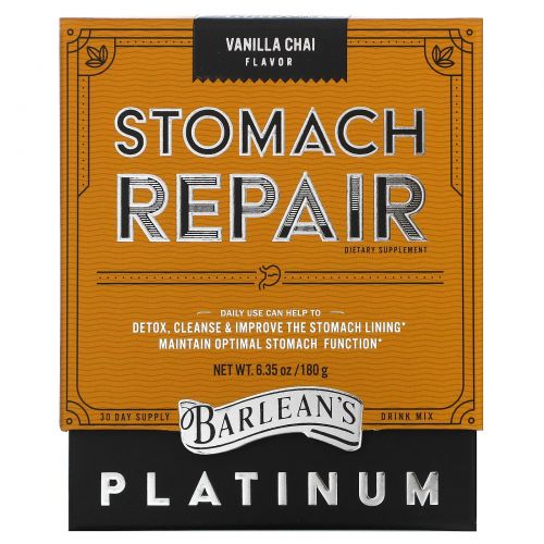 Barlean's, Stomach Repair, Vanilla Chai , 6.35 oz (180 g)