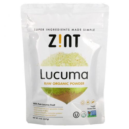 Z!NT, Lucuma Raw Organic Powder, 8 oz (227 g)