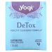 Yogi Tea, Чай Detox без кофеина, 16 чайных пакетиков, 1.02 унций (29 г)