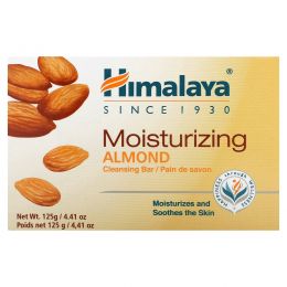 Himalaya, Увлажняющее очищающее кусковое мыло, миндаль, 125 г