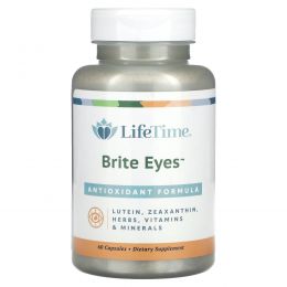 LifeTime Vitamins, Brite Eyes, средство с антиоксидантами, 60 капсул