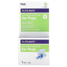 Flents, Flite Mate, беруши для снижения давления, 1 пара в футляре