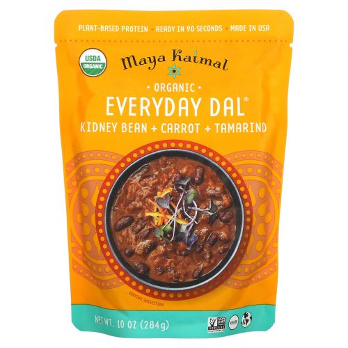 Maya Kaimal, Organic, Everyday Dal, Kidney Beans, Carrots, Tamarind, 10 oz (284 g)