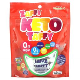 Zollipops, Zaffi, Keto Taffy, фрукты, 85 г (3 унции)