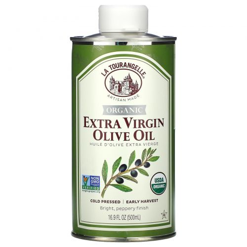 La Tourangelle, 100% Organic Extra Virgin Olive Oil, 16.9 fl oz (500 ml)