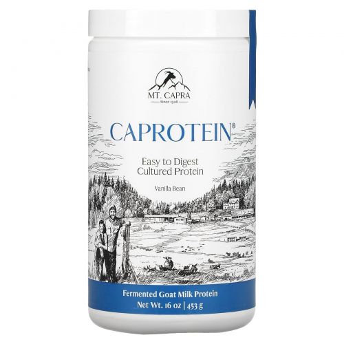 Mt. Capra, Caprotein, козий молочный протеин премиум класса, со вкусом ванили, 16,2 унций (460 г)