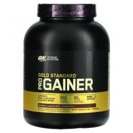 Optimum Nutrition, Pro Gainer, для набора веса с высоким содержанием белка, двойной шоколад, 2,31 кг (5,09 фунтов)