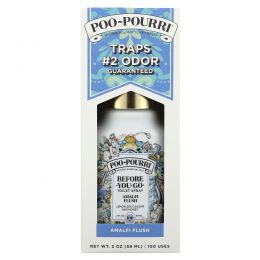 Poo-Pourri, Before-You-Go, спрей-освежитель для туалета, с ароматом Amalfi Flush, 59 мл (2 жидк. унции)