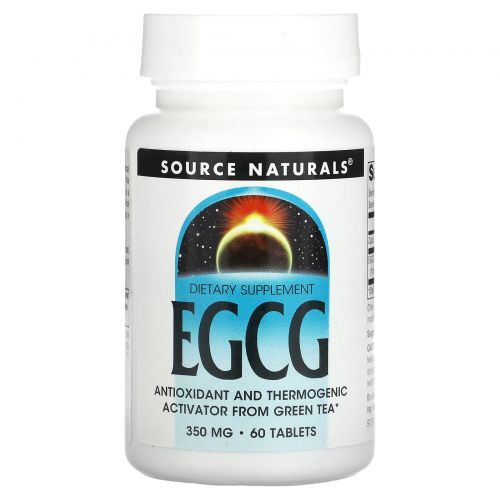 Source Naturals, EGCG, 350 мг, 60 таблеток