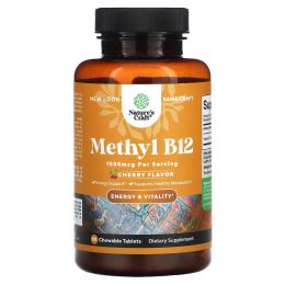 Nature's Craft, метил B12, со вкусом вишни, 1000 мкг, 90 жевательных таблеток