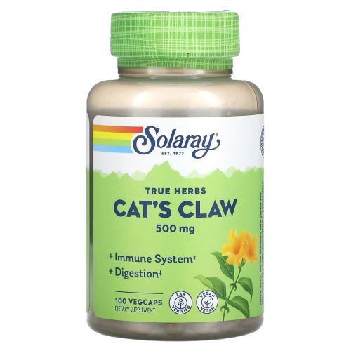 Solaray, Cat's Claw , 500 mg , 100 Veggie Caps