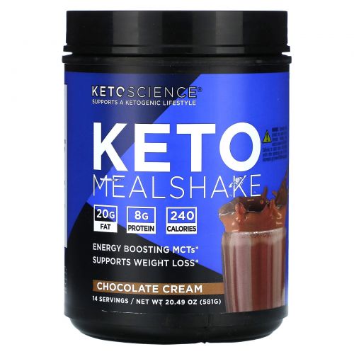 Keto Science, кетогенный коктейль, со вкусом шоколадного крема, 581 г (20,49 унции)