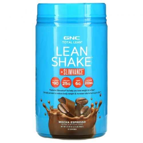 GNC, Lean Shake + Slimvance, Mocha Espresso, 2.3 lb (1060 g)