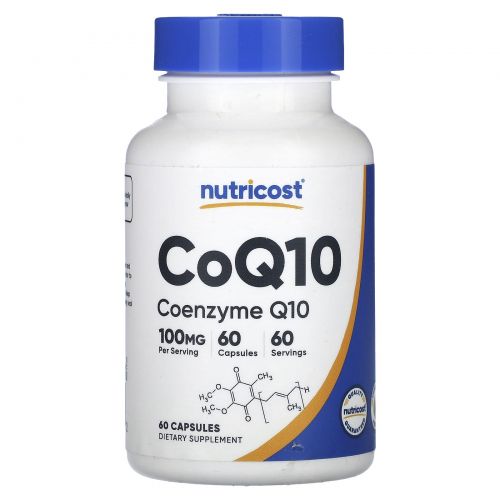 Nutricost, коэнзимQ10, 100 мг, 60 капсул