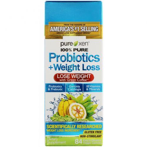 Purely Inspired, Probiotic + Weight Loss, 84 Easy-to-Swallow Veggie Capsules