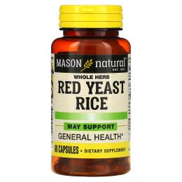 Mason Naturals, Красный дрожжевой рис 1200, 60 капсул