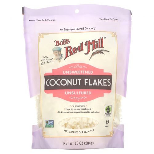 Bob's Red Mill, Coconut Flakes, Unsweetened, 10 oz (284 g)