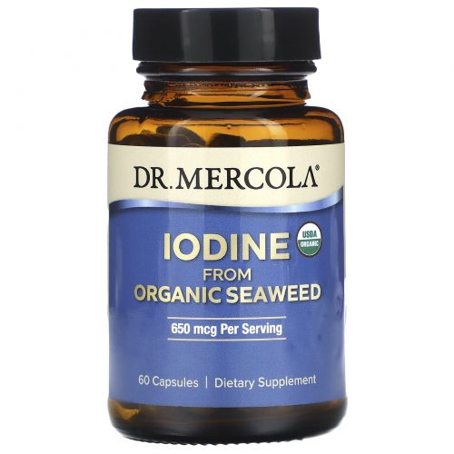 Dr. Mercola, Iodine From Organic Seaweed, 325 mg, 60 Capsules