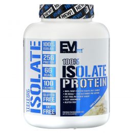EVLution Nutrition, 100% изолят протеинового порошка, без добавок, 2268 кг (5 фунтов)