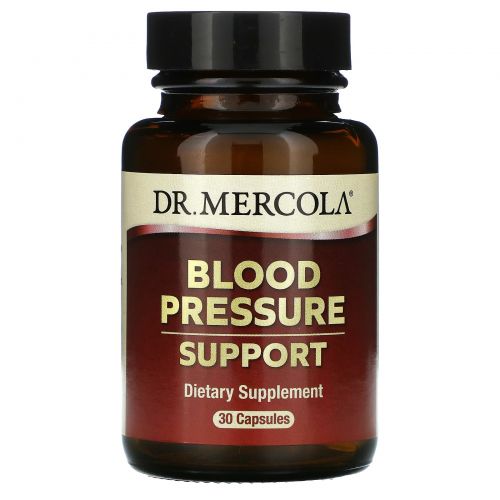 Dr. Mercola, Пищевые добавки высшего класса, Поддержка давления, 30 капсул
