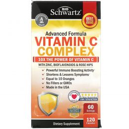 BioSchwartz, Advanced Formula Vitamin C Complex, 120 Capsules