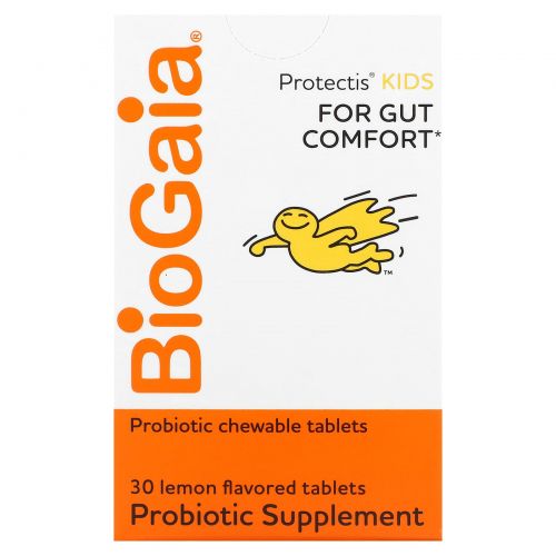 BioGaia, ProTectis, Digestive Health, Probiotic Supplement, 30 Chewable Tablets