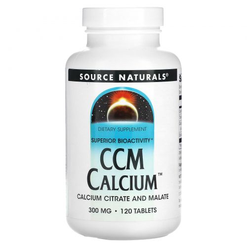 Source Naturals, CCM кальций, 300 мг, 120 таблеток