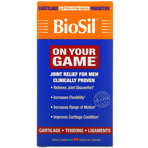 BioSil by Natural Factors, BioSil, On Your Game, 60 Vegetarian Capsules