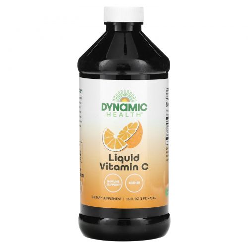 Dynamic Health  Laboratories, Жидкий витамин C, с натуральным цитрусовым вкусом, 1000 мг, 16 жидкой унции (473 мл)