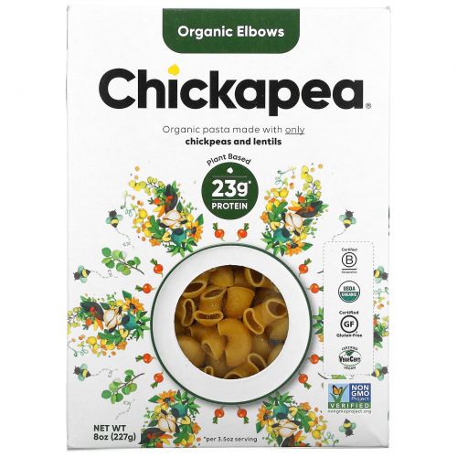 Chickapea, Organic Elbows, 8 oz ( 227 g)