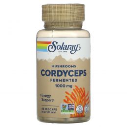 Solaray, Organic Grown Fermented Cordyceps, 500 mg, 60 Veggie Caps
