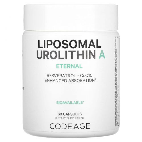 Codeage, Liposomal Urolithin A, Eternal, 60 капсул