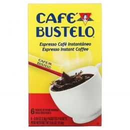 Cafe Bustelo, Растворимый кофе эспрессо, 6 пакетиков по 2,6 г (0,09 унции)