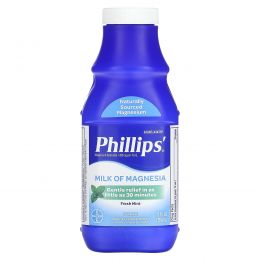 Phillips, Milk of Magnesia, свежая мята, 355 мл (12 жидк. Унций)
