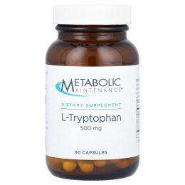 Metabolic Maintenance, L-триптофан, 500 мг, 60 капсул