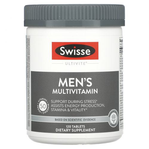 Swisse, Ultivite, мультивитамины для мужчин, 120 таблеток