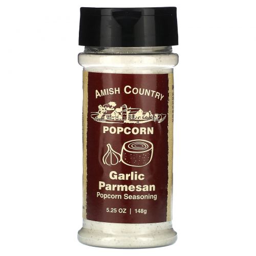 Amish Country Popcorn, Приправа для попкорна, чеснок и пармезан, 148 г (5,25 унции)