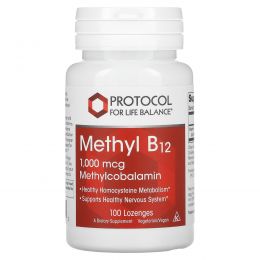 Protocol for Life Balance, Methyl B12, 1000 mcg, 100 Lozenges